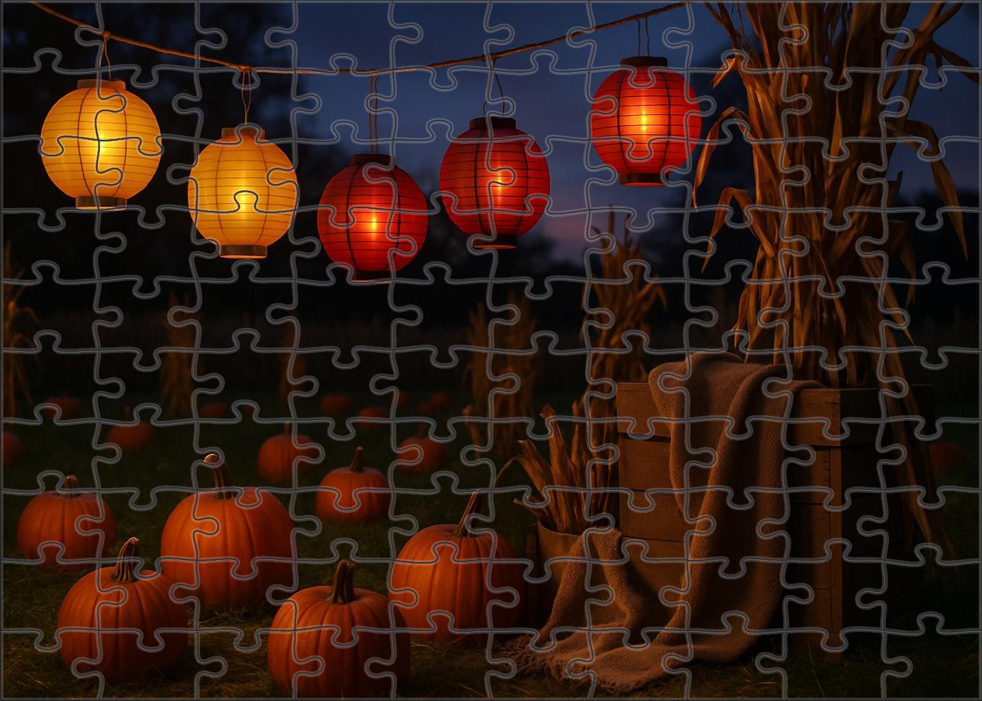 Evening Harvest Lanterns 300 Piece Puzzle