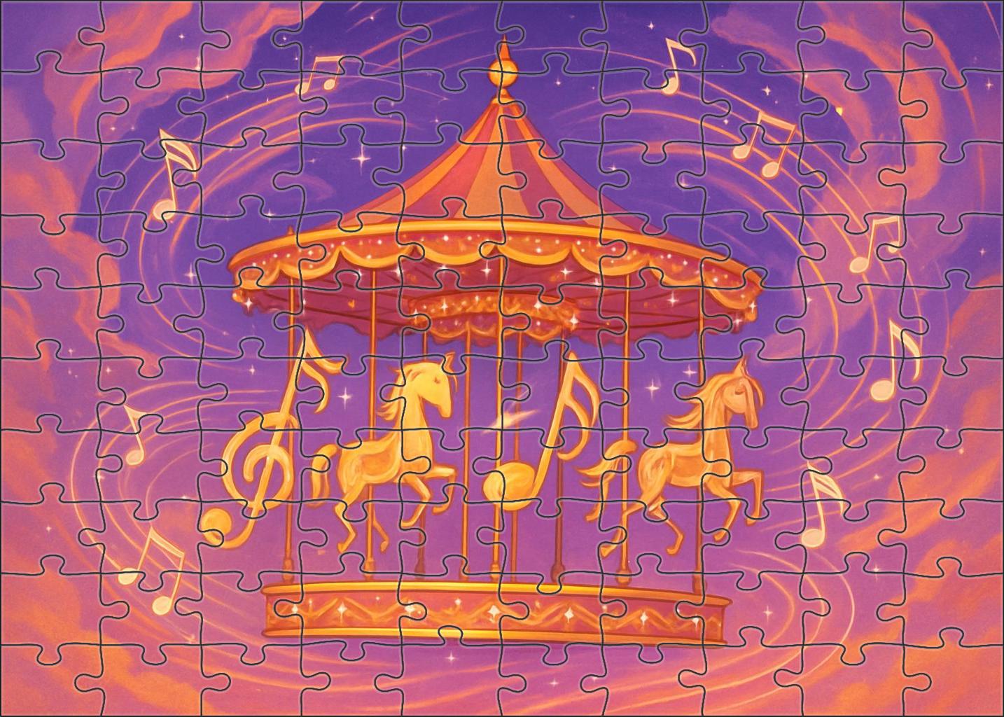 The Carousel Of Floating Musical Notes Puzzle Collection