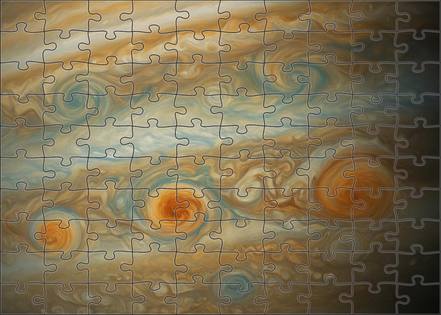 Whirling Gas Giant Cyclones 1000 Piece Puzzle