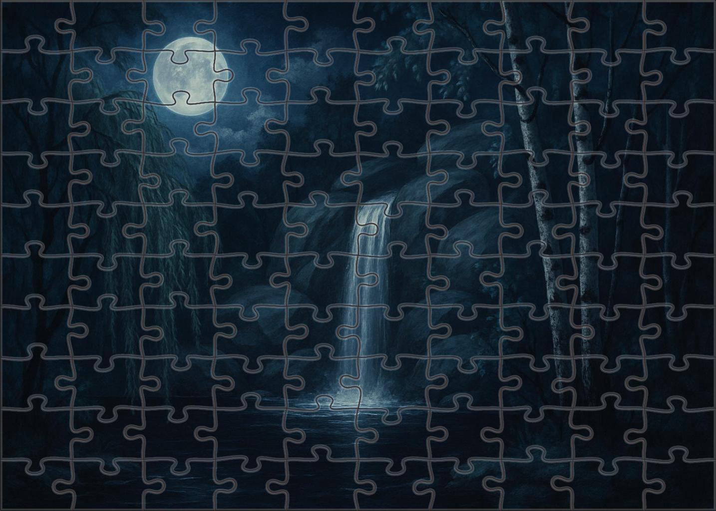 Moonlit Silver Drop Family Puzzles