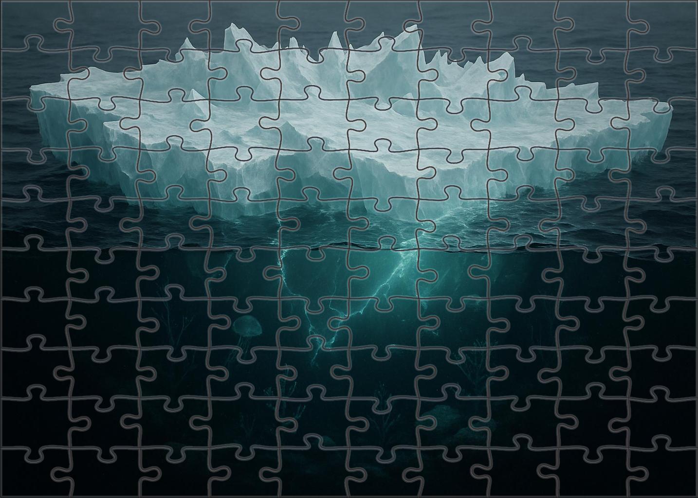 Glacial Drift Ice Shelf Custom Jigsaw Puzzle