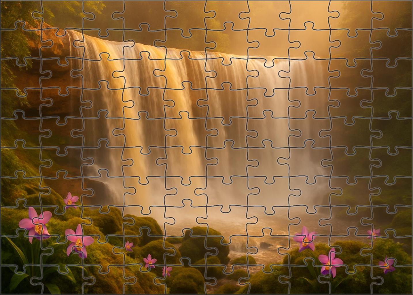 Amber Drift Falls Puzzle For Kids