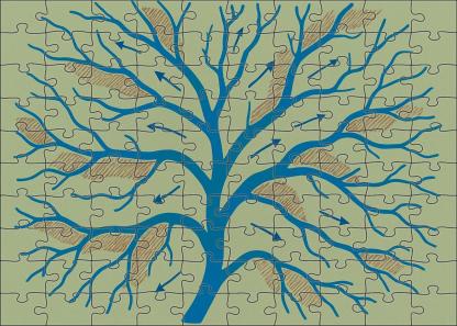 River Delta Hydrodynamic Flowchart Mini Puzzle