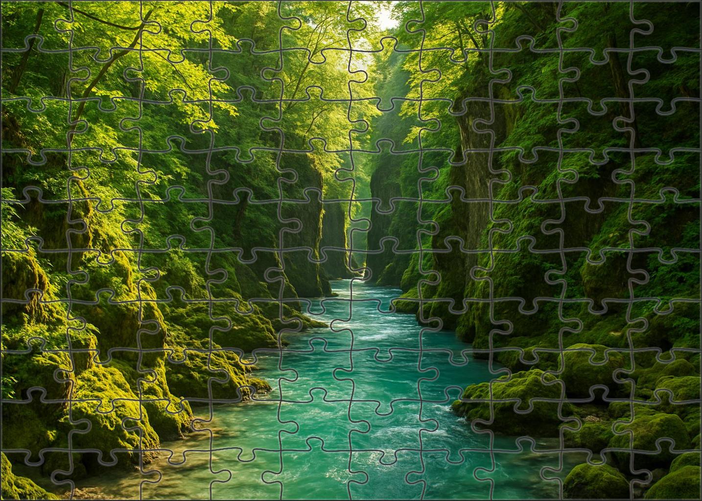 Verdant River Gorge 200 Piece Puzzle