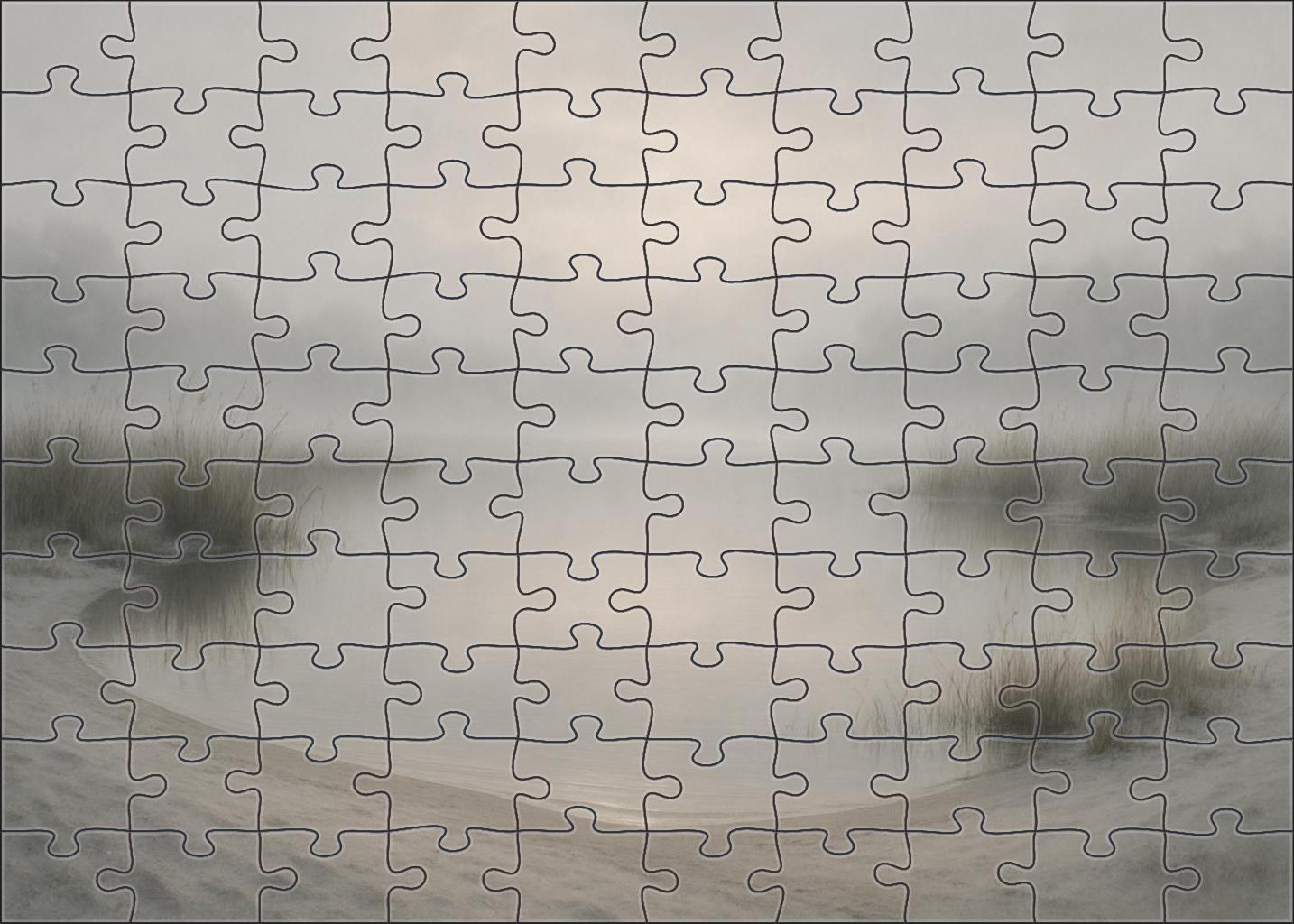 Silver Mist Lagoon 500 Piece Puzzle