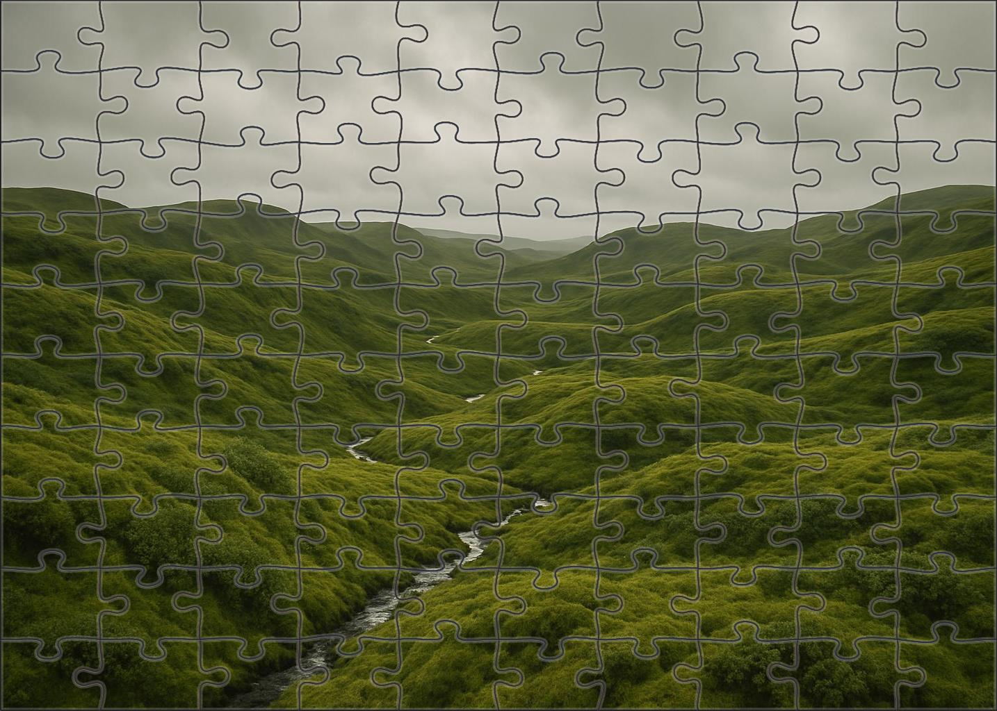 Velvet Moss Highlands Puzzle For Adults