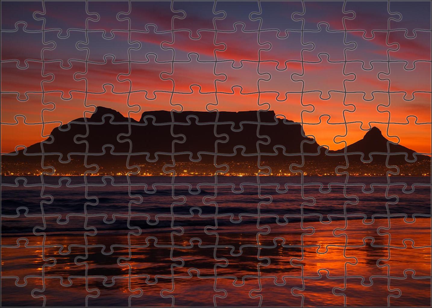 Cape Town Waterfront Skyline Natural Majesty Meets Urban Elegance 1000 Piece Puzzle