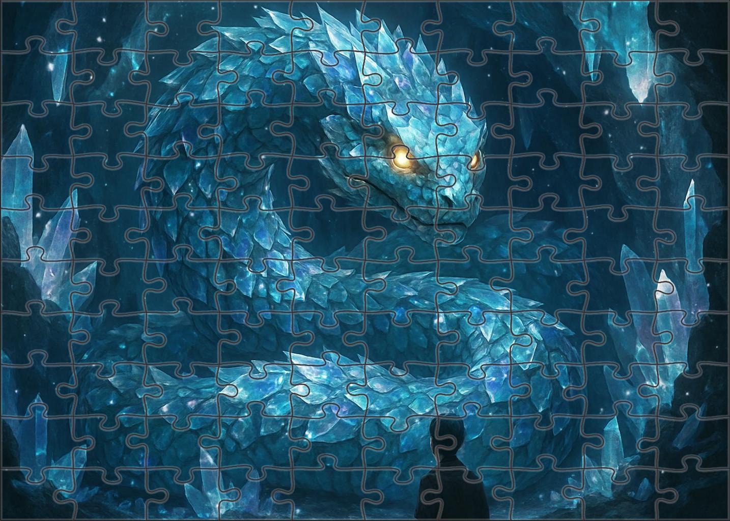 Crystal Maw Basilisk Luminous Predator With Shattered Prism Scales Easy Puzzles