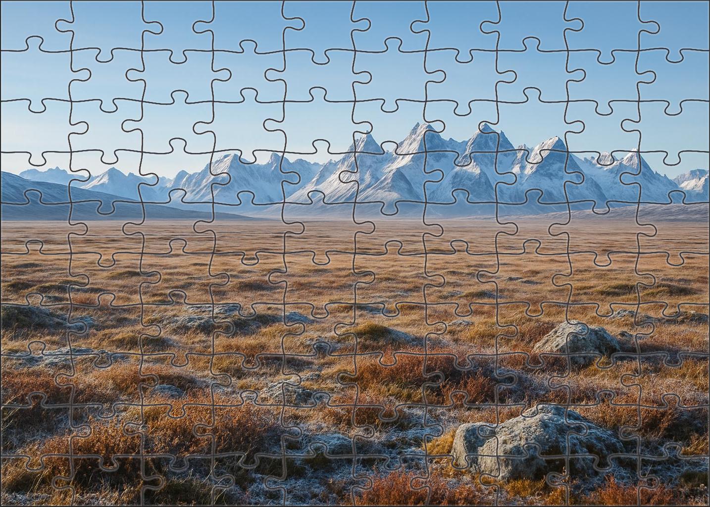 Frozen Tundra Expanse Custom Jigsaw Puzzle