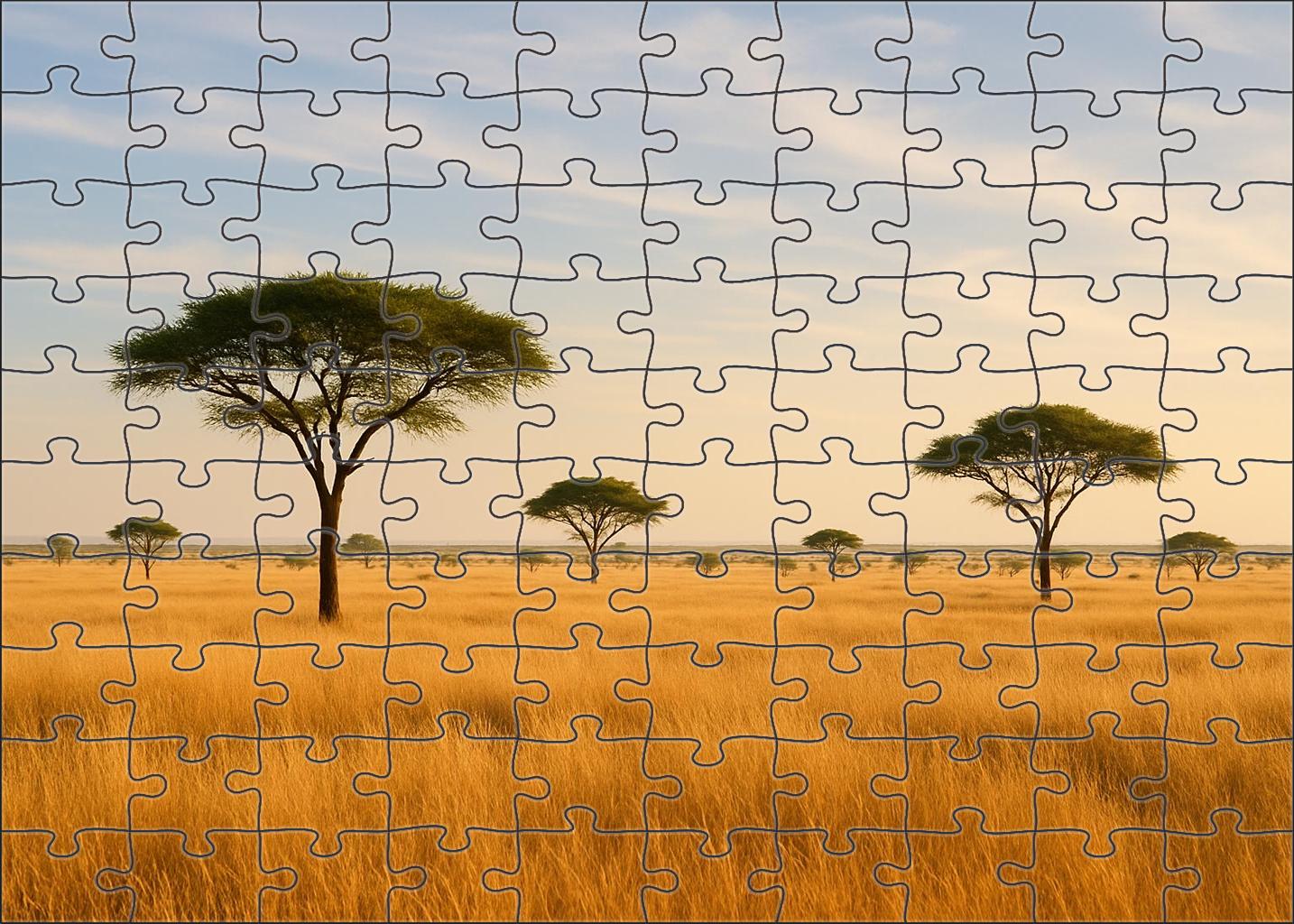 Golden Savannah Plains 200 Piece Puzzle