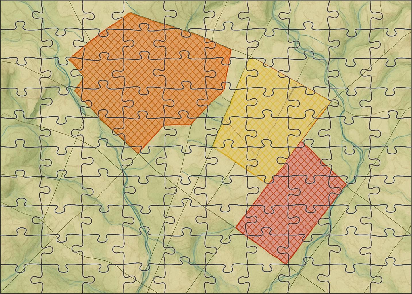 Agricultural Land Use Overlay Mini Puzzle