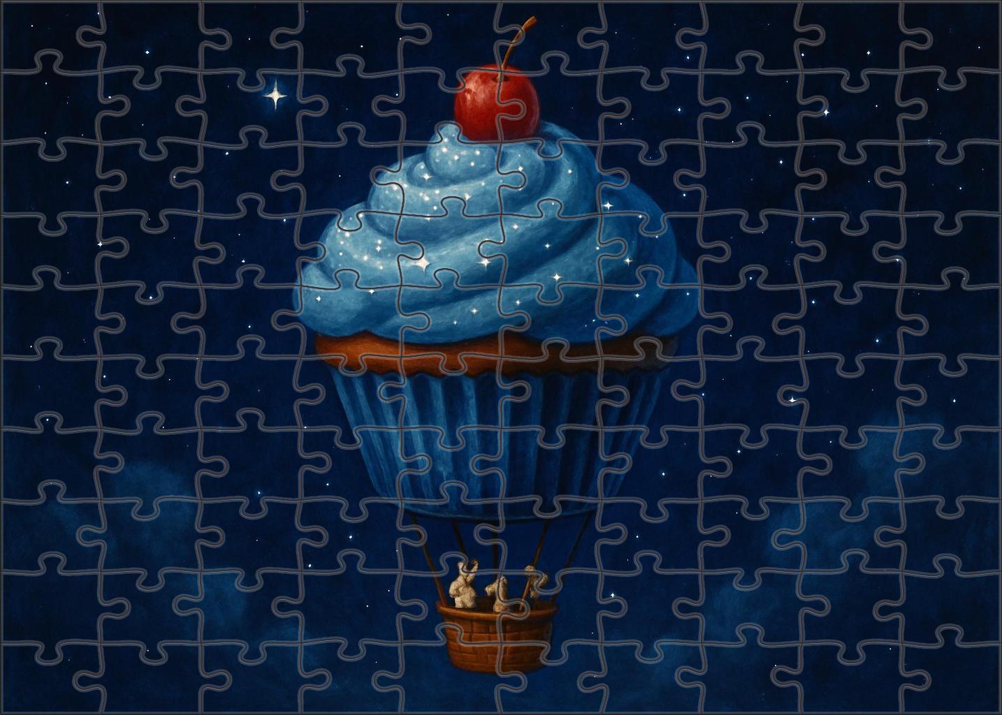Midnight Cupcake Airship Puzzle Challenge