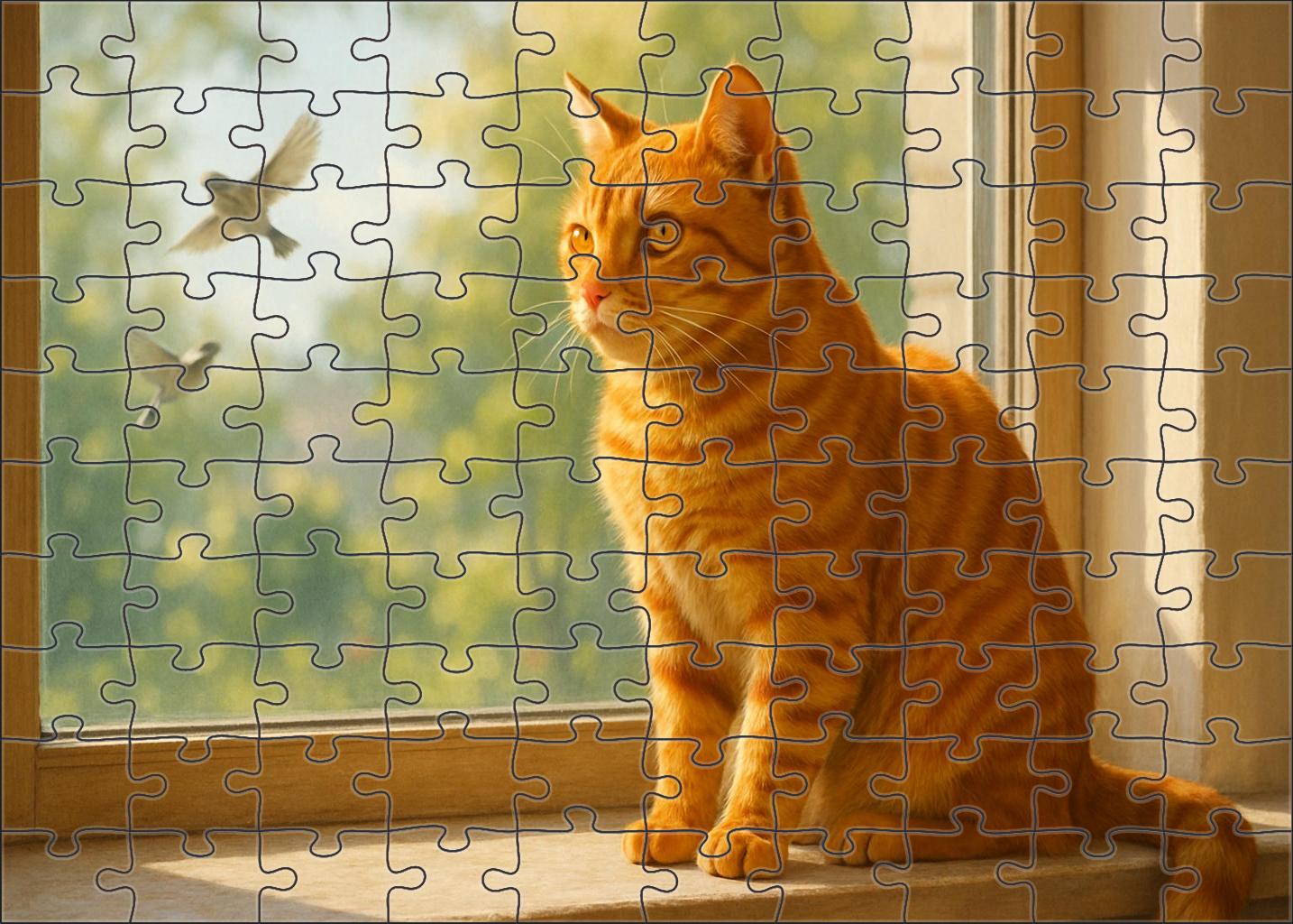 Amber Striped Shorthair Puzzle Collection