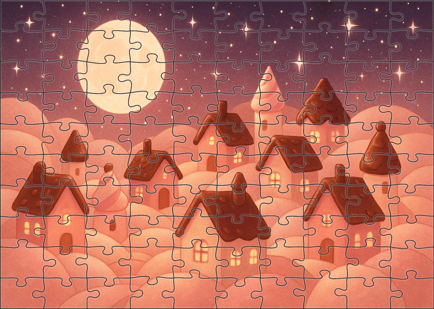 Marshmallow Moon Village Puzzle Challenge