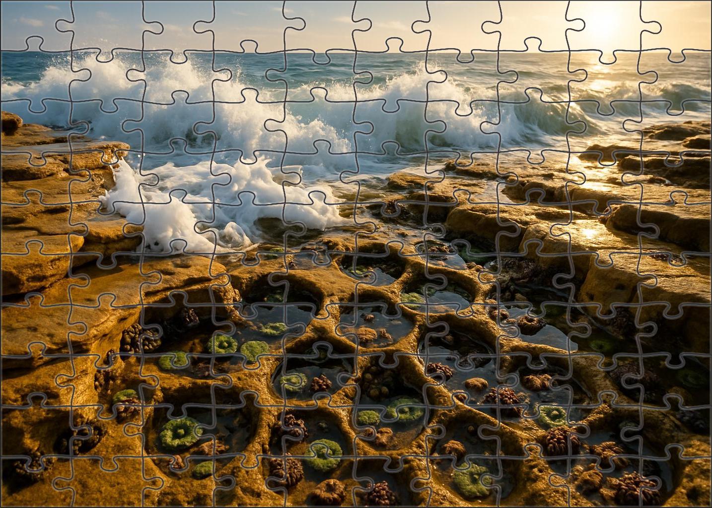 Golden Wave Shelf Puzzle For Adults