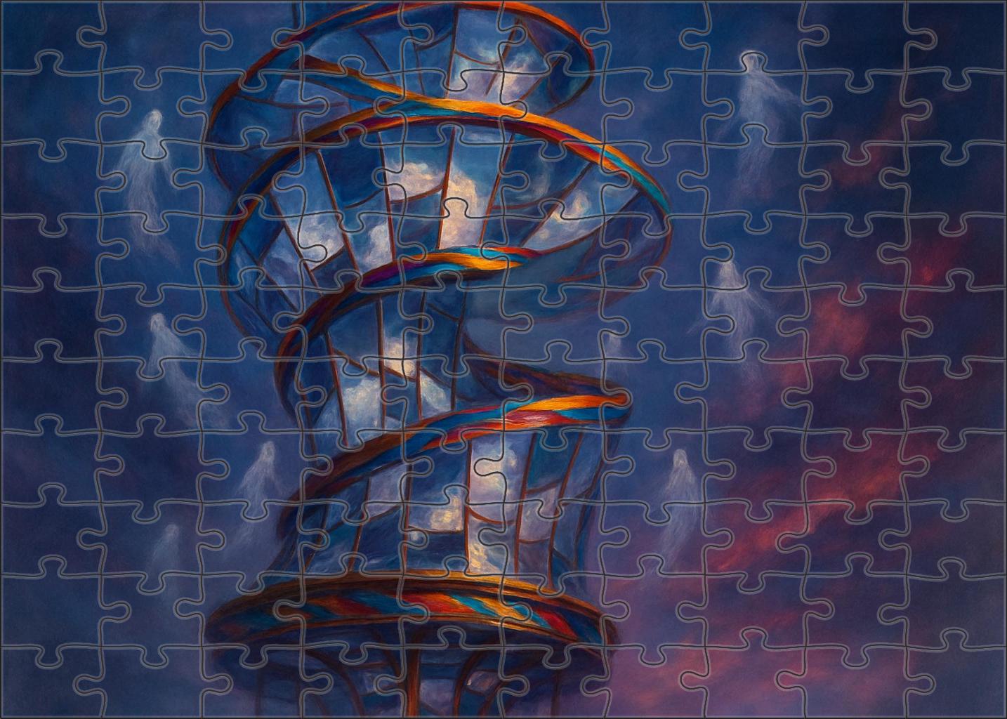 The Infinite Carousel Of Twisted Reflections 300 Piece Puzzle