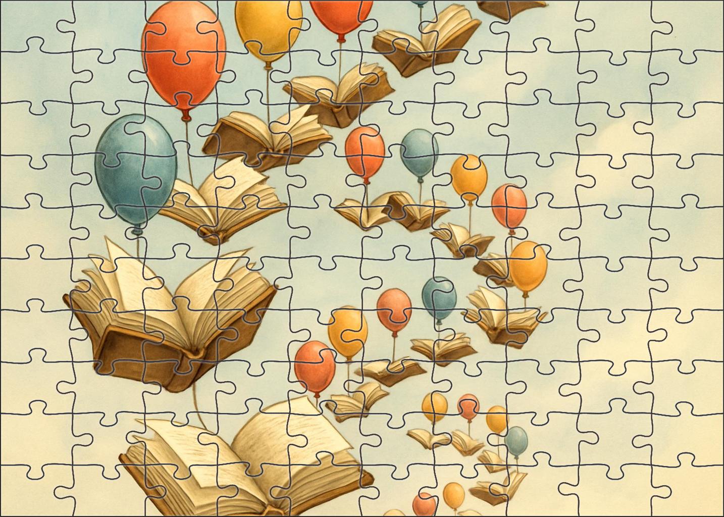 The Great Library Balloon Lift Easy Puzzles