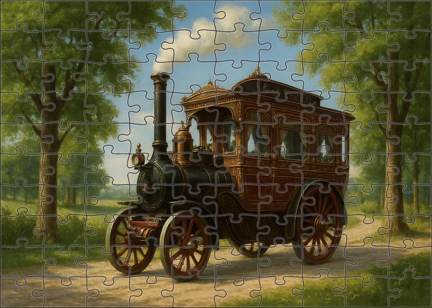Steam-powered Heritage Roadcoach 50 Piece Puzzle
