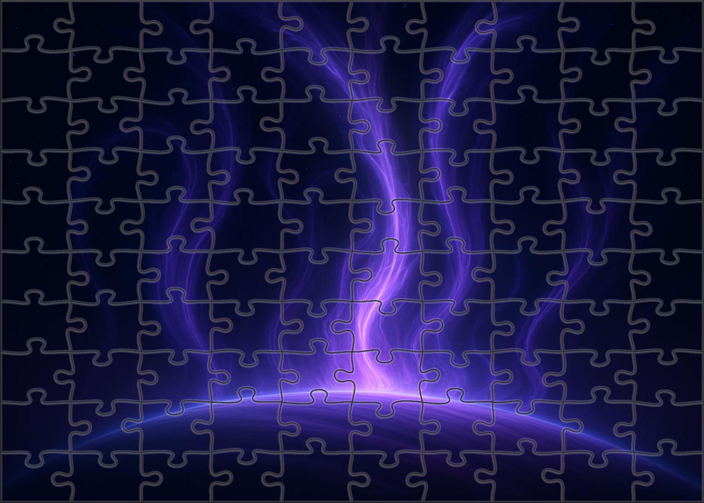 Violet Plasma Arches Easy Puzzles