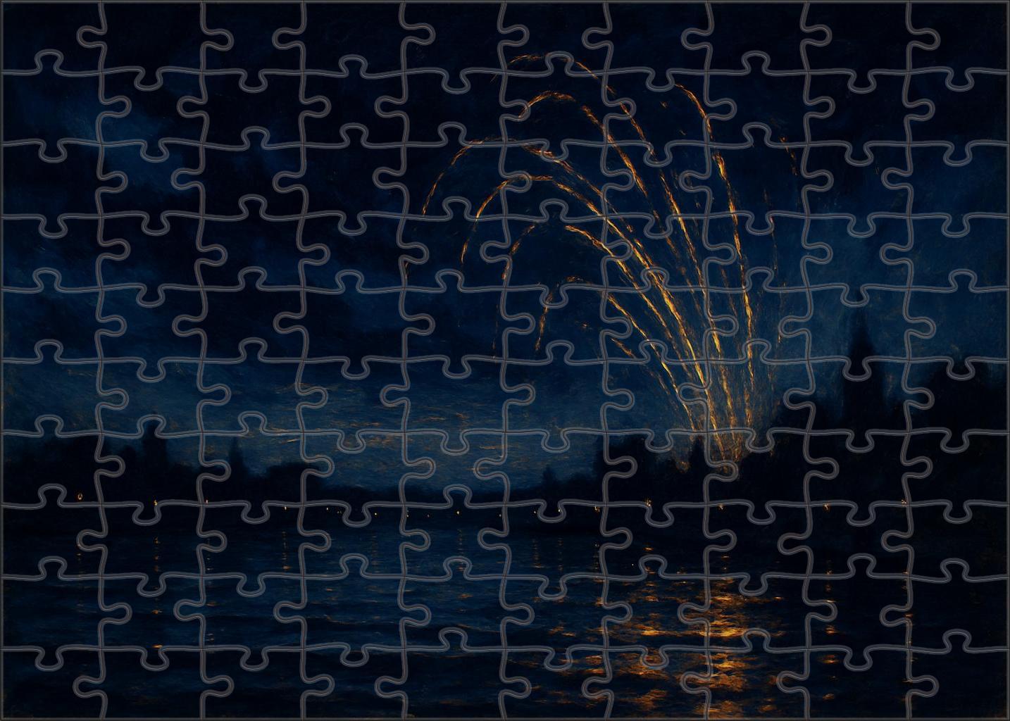 Whistler's Nocturne In Black And Gold 50 Piece Puzzle