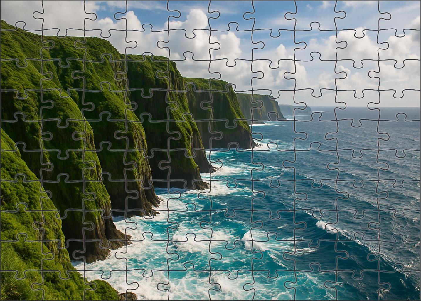 Azure Coastal Bluff Preserve 300 Piece Puzzle