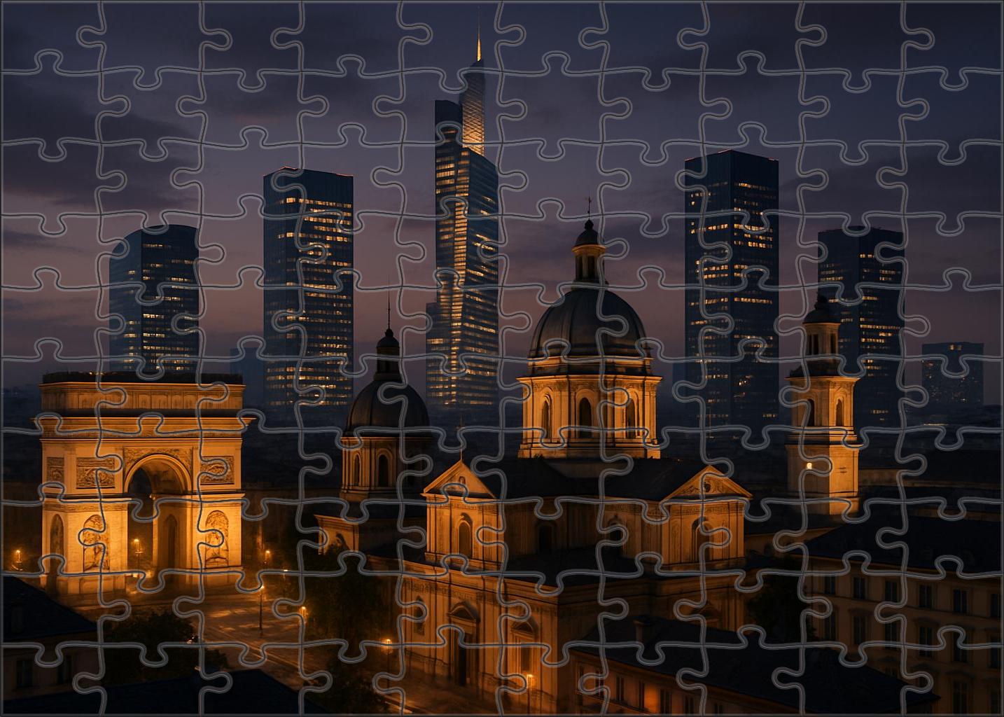 Berlin Skyline Historic And Modern Blend Anchored By The Tv Tower And Brandenburg Gate Structures Puzzle Challenge