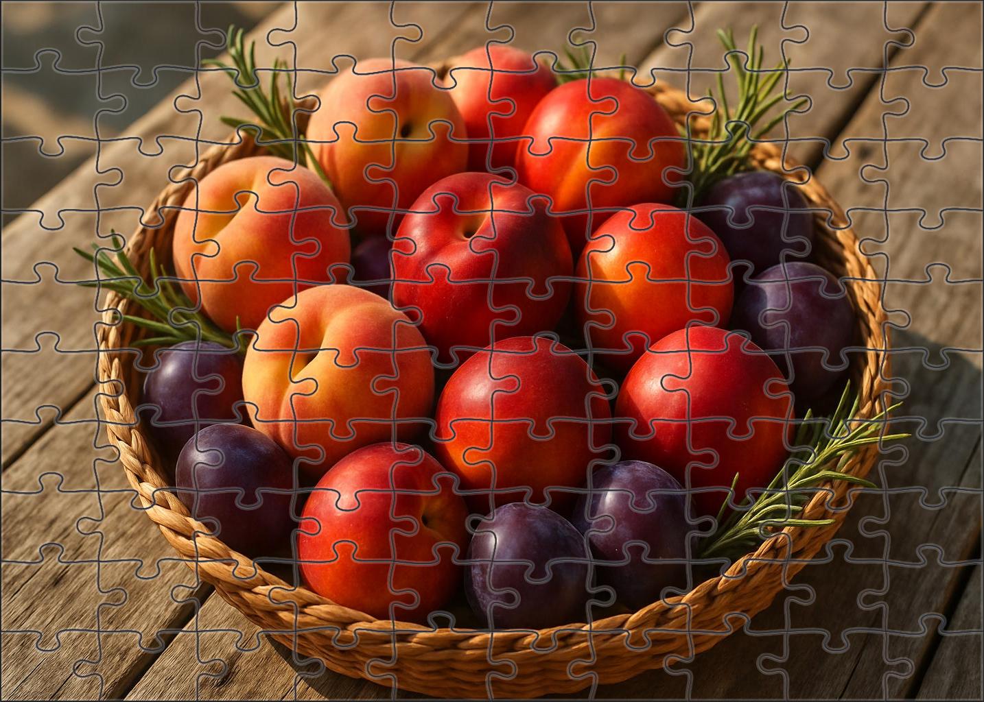 Sun-drenched Orchard Basket 20 Piece Puzzle