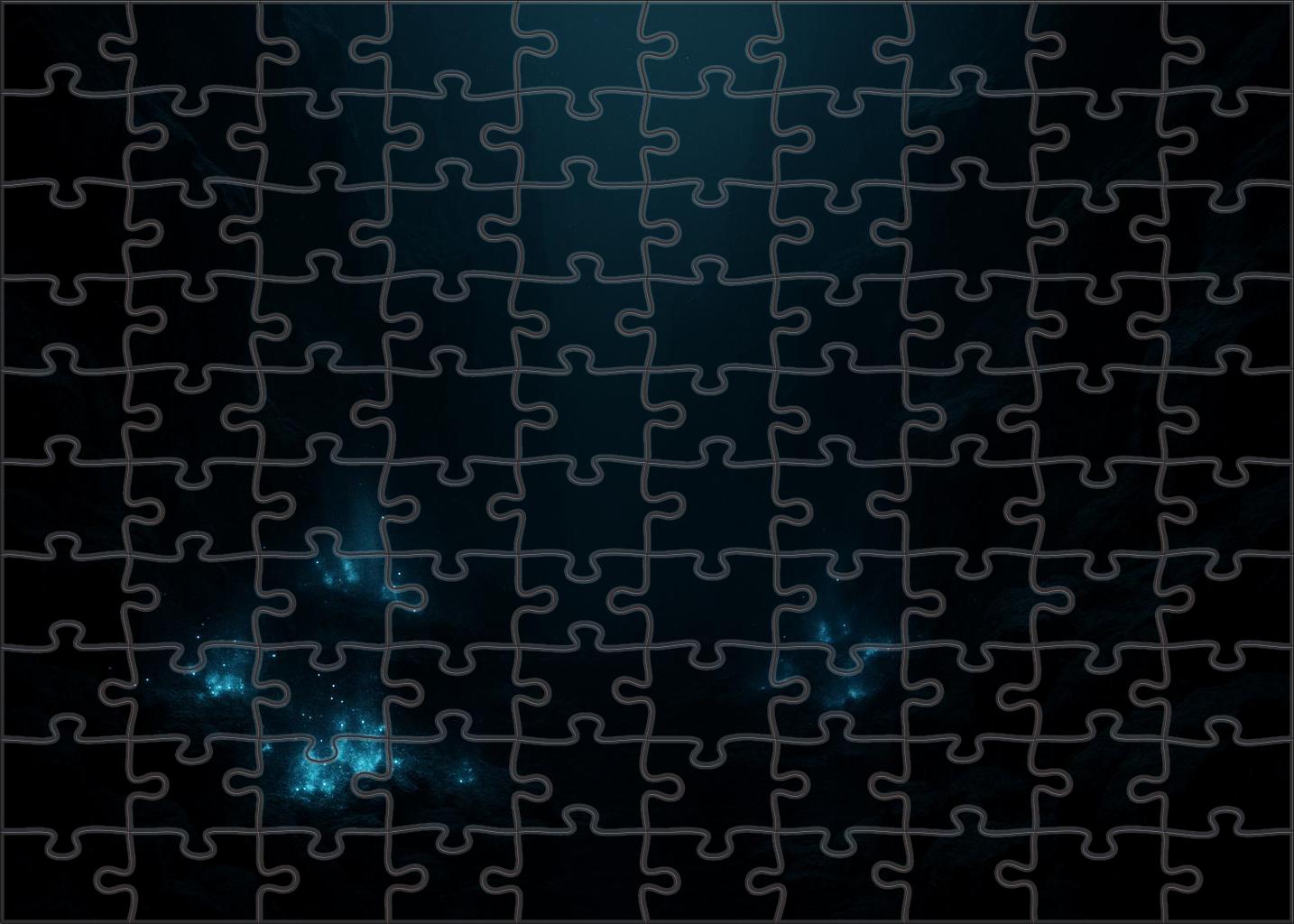 Silent Abyssal Chasm Custom Jigsaw Puzzle