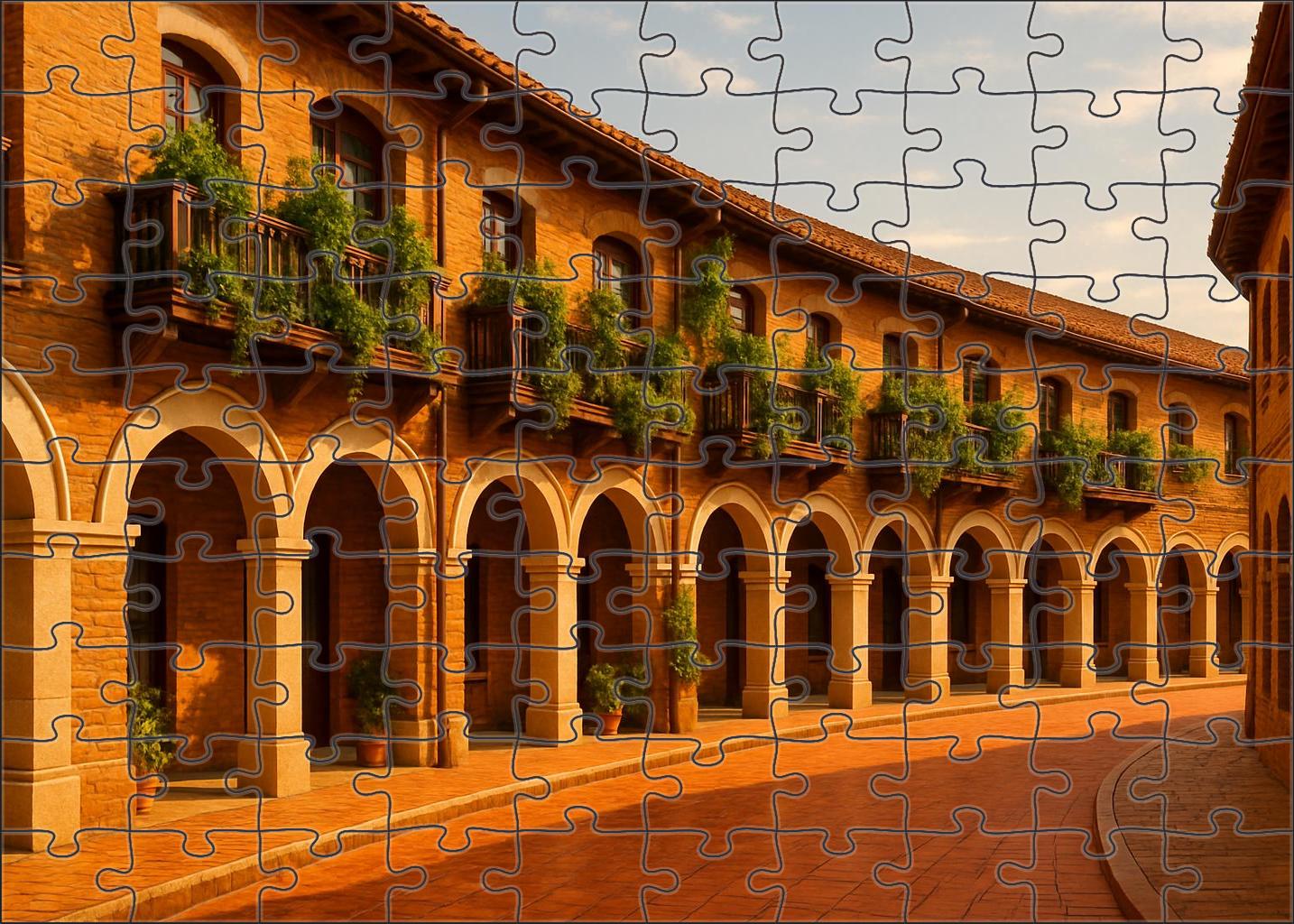 Amber Brick Crescent 100 Piece Puzzle