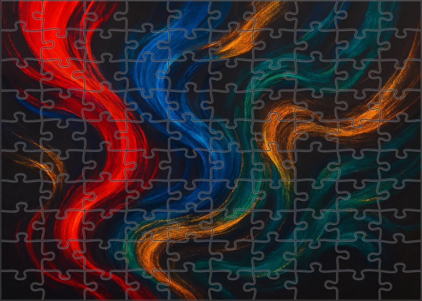 Chromatic Flux Of Emotional Currents 300 Piece Puzzle