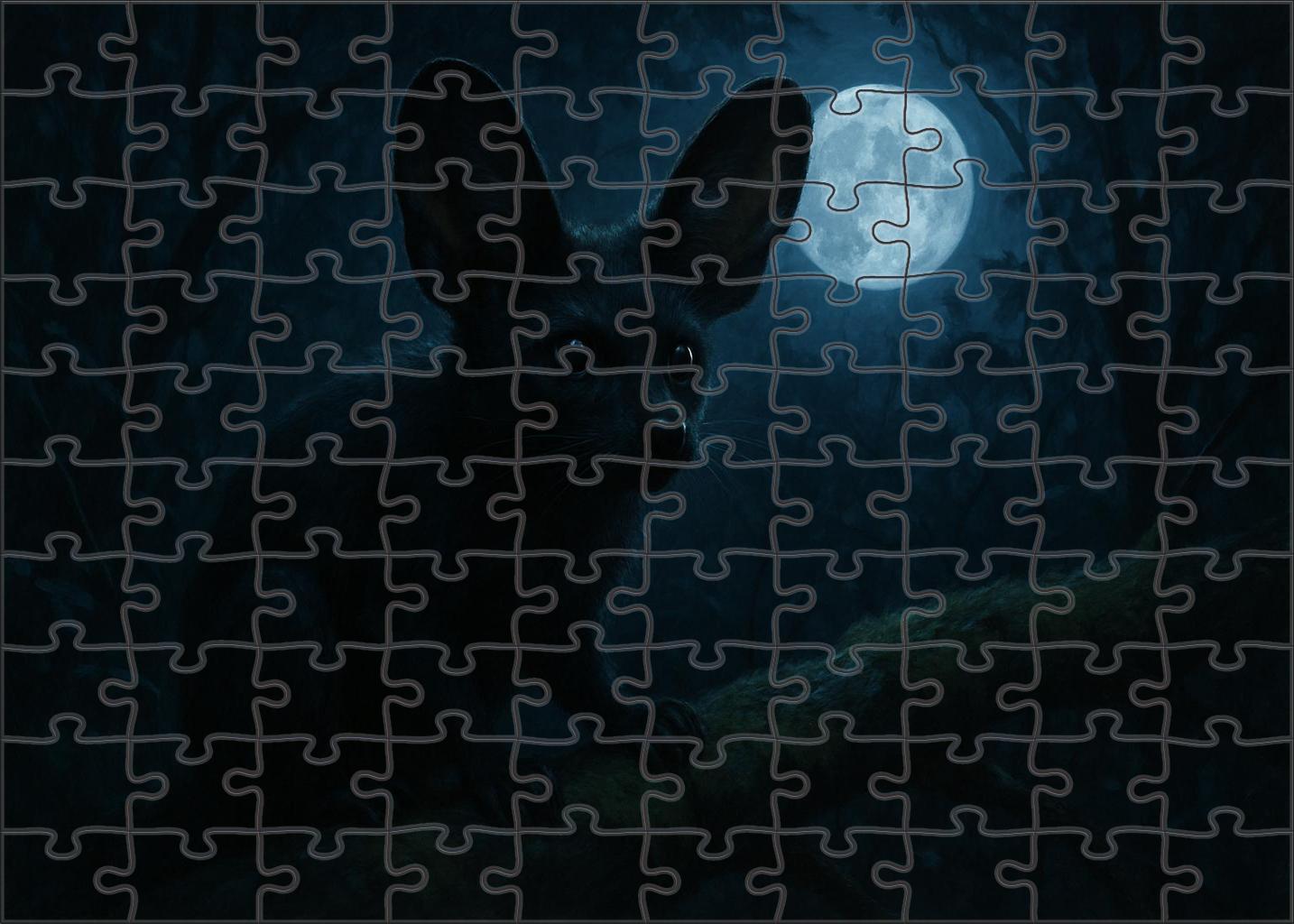 Velvet Nightstalker Sleek Nocturnal Mammal With Enhanced Echolocation Custom Jigsaw Puzzle