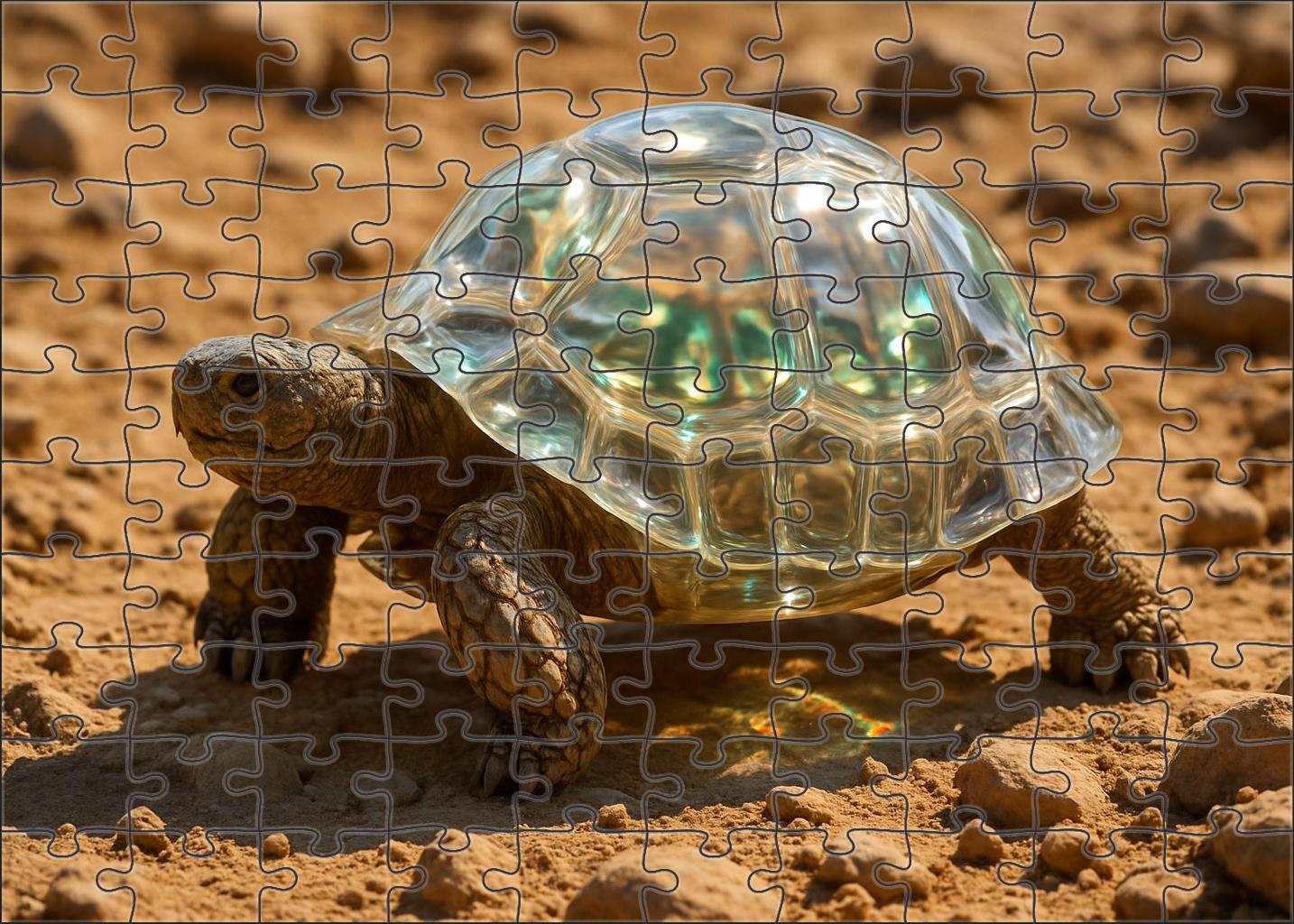 Quartzback Tortoise Hardy Reptile With Translucent Carapace Large Format Puzzle