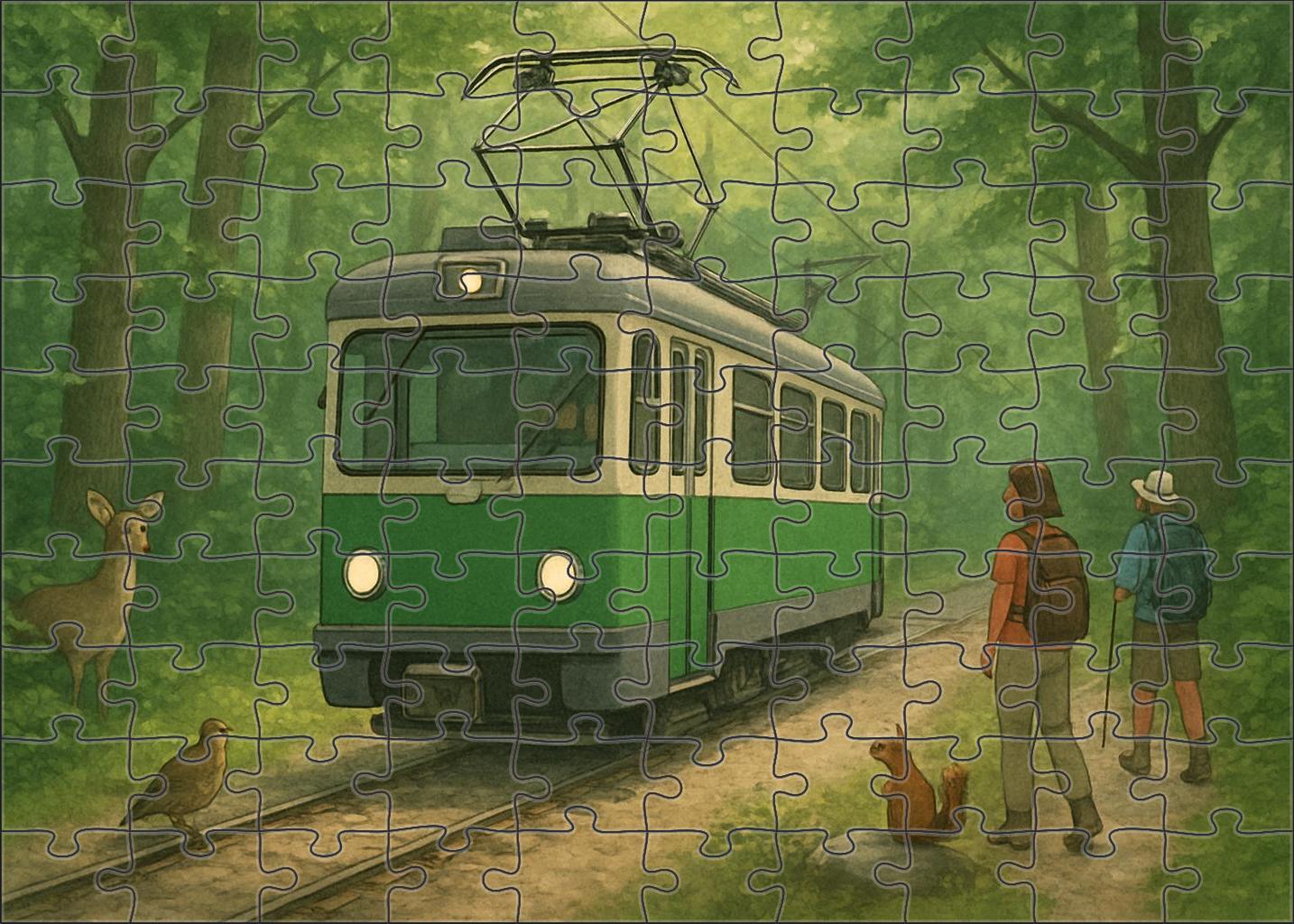 Battery-electric Off-road Tram Challenging Puzzles