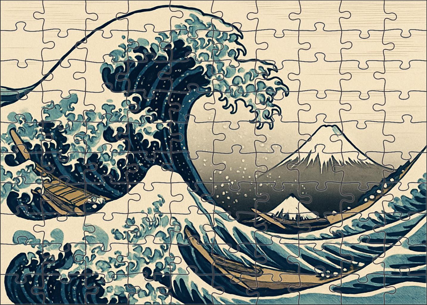The Great Wave Puzzle For Kids