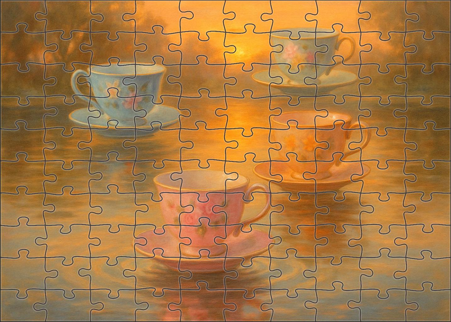 The Floating Tea Garden 50 Piece Puzzle