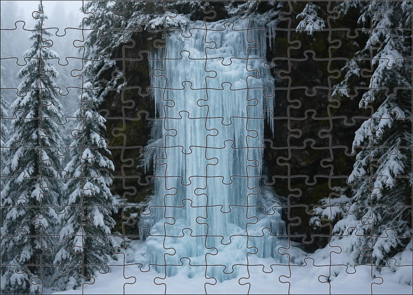 Winters Crystal Veil Custom Jigsaw Puzzle
