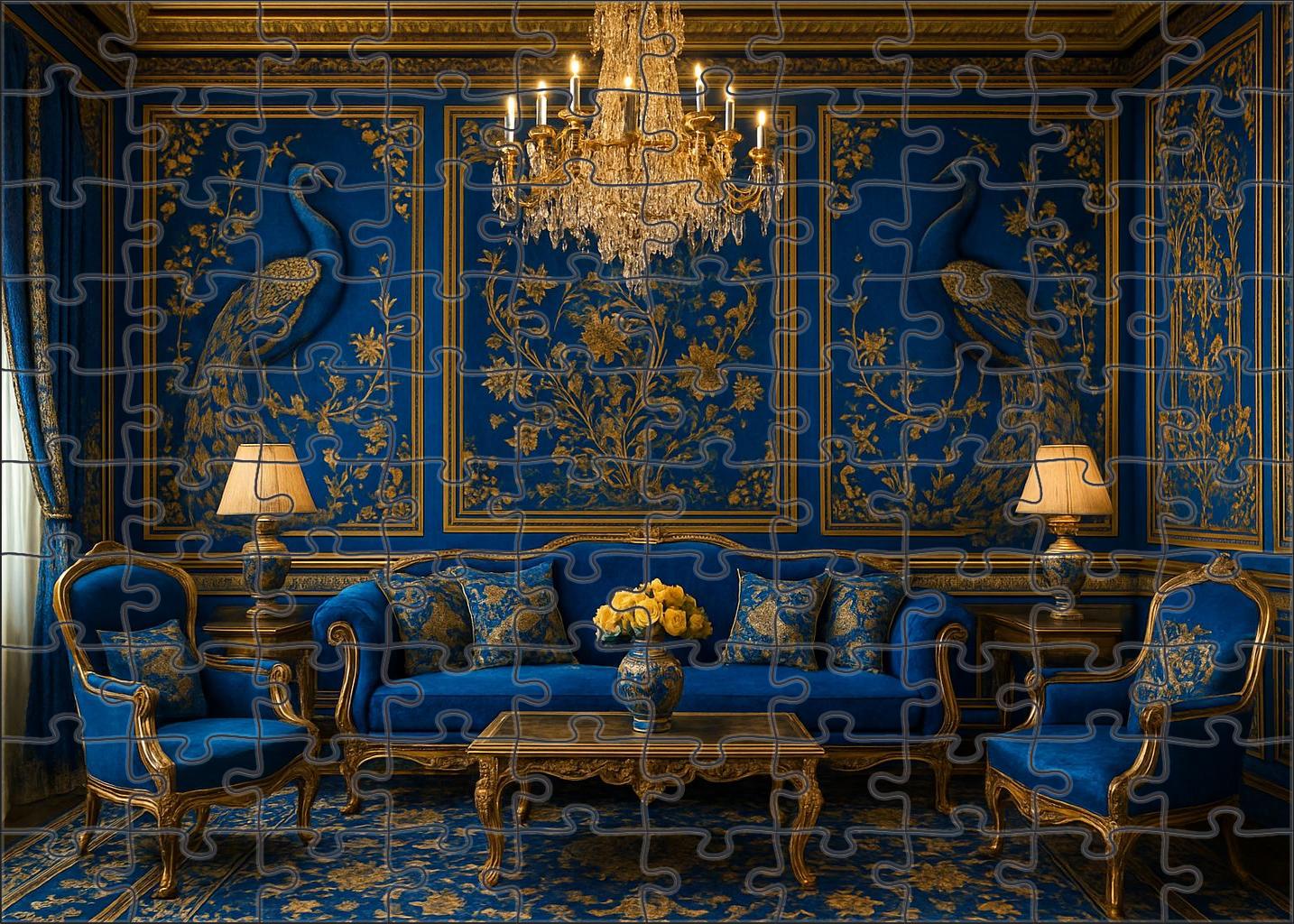 Harmony In Blue And Gold The Peacock Room Mini Puzzle