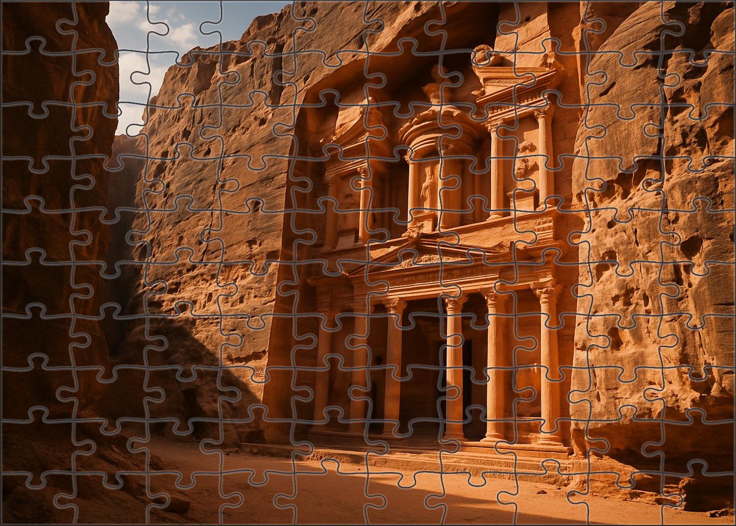 Petra Maan Jordan  Recognized By 6955 Worldwide As The Rose-red Ancient City Puzzle Challenge