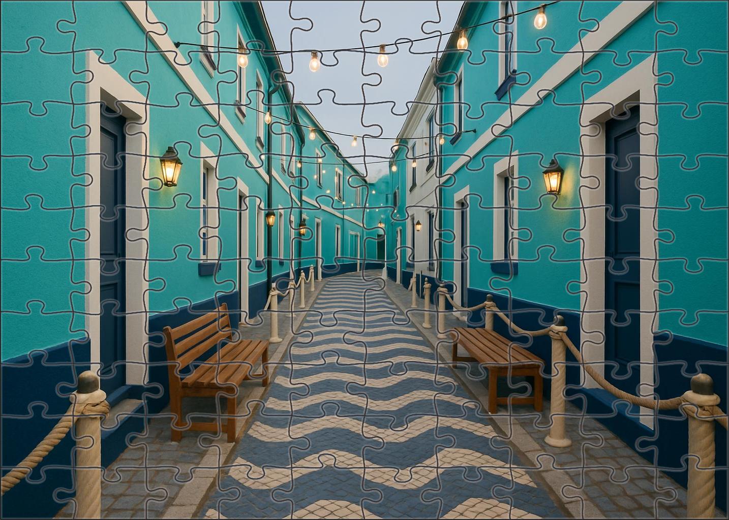 Turquoise Harbor Way Puzzle Fun