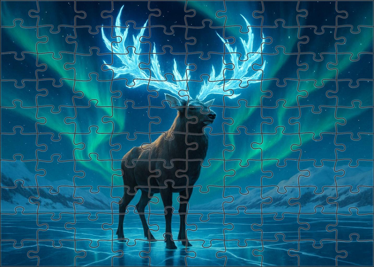Glacierborn Aether Elk 1000 Piece Puzzle