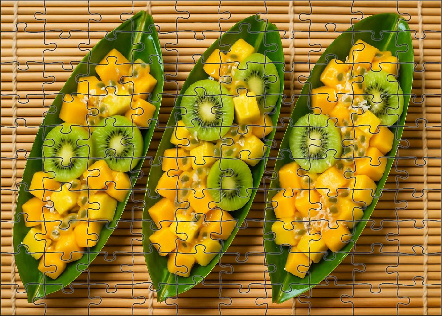 Tropical Lagoon Fruit Boat Puzzle Challenge