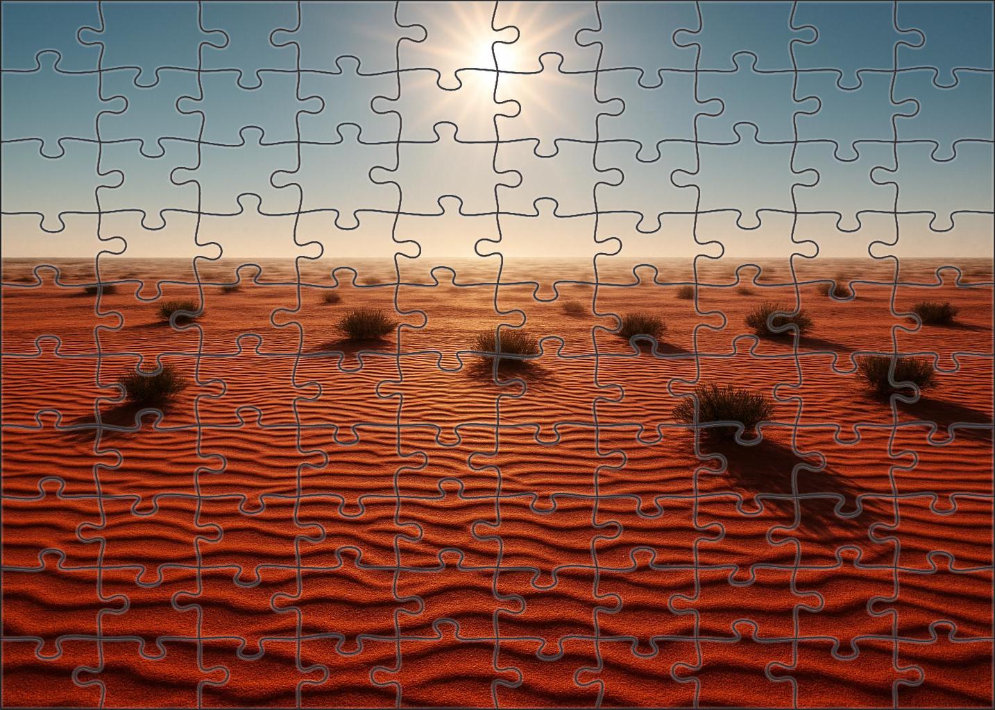 Crimson Ripple Flats Under Noons Heat Puzzle For Adults