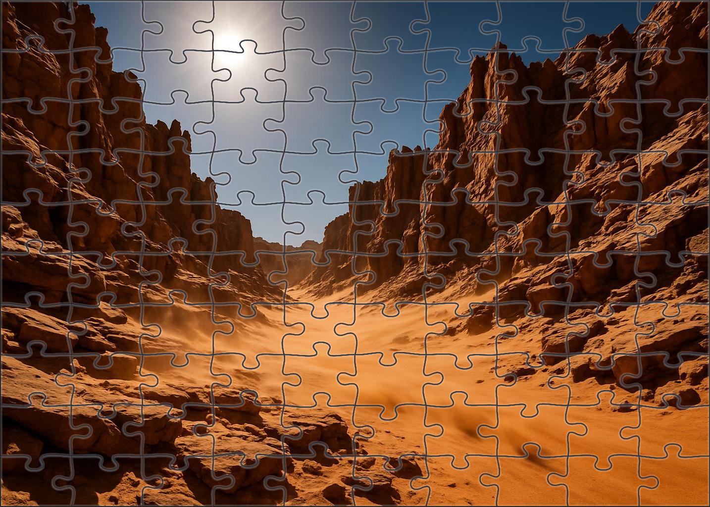 Rustfire Plateau Rugged Sandstone Edges And Wind-swept Slopes 500 Piece Puzzle