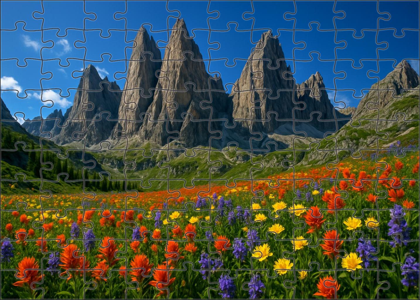 Celestial Peaks Overlook Custom Jigsaw Puzzle