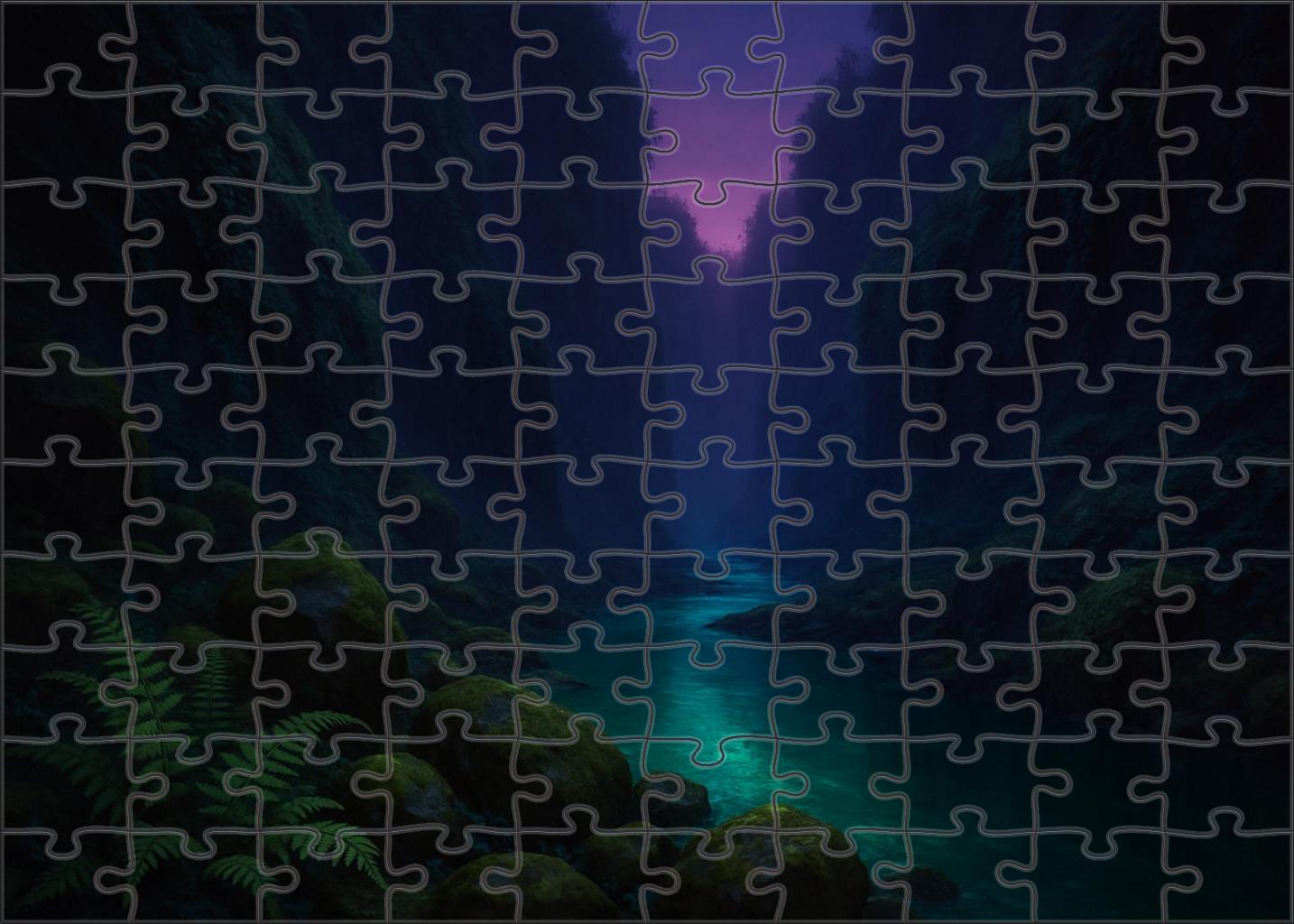 Emerald Twilight Ravine 200 Piece Puzzle