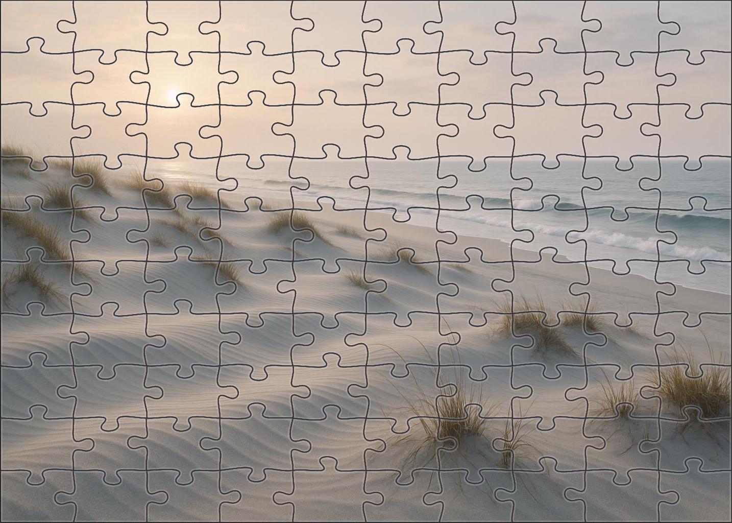 Silver Dunes Serenity Unique Puzzle Design