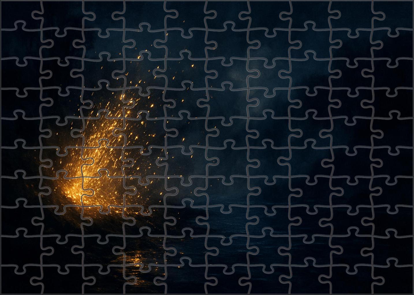 Nocturne In Black And Gold  The Falling Rocket 100 Piece Puzzle