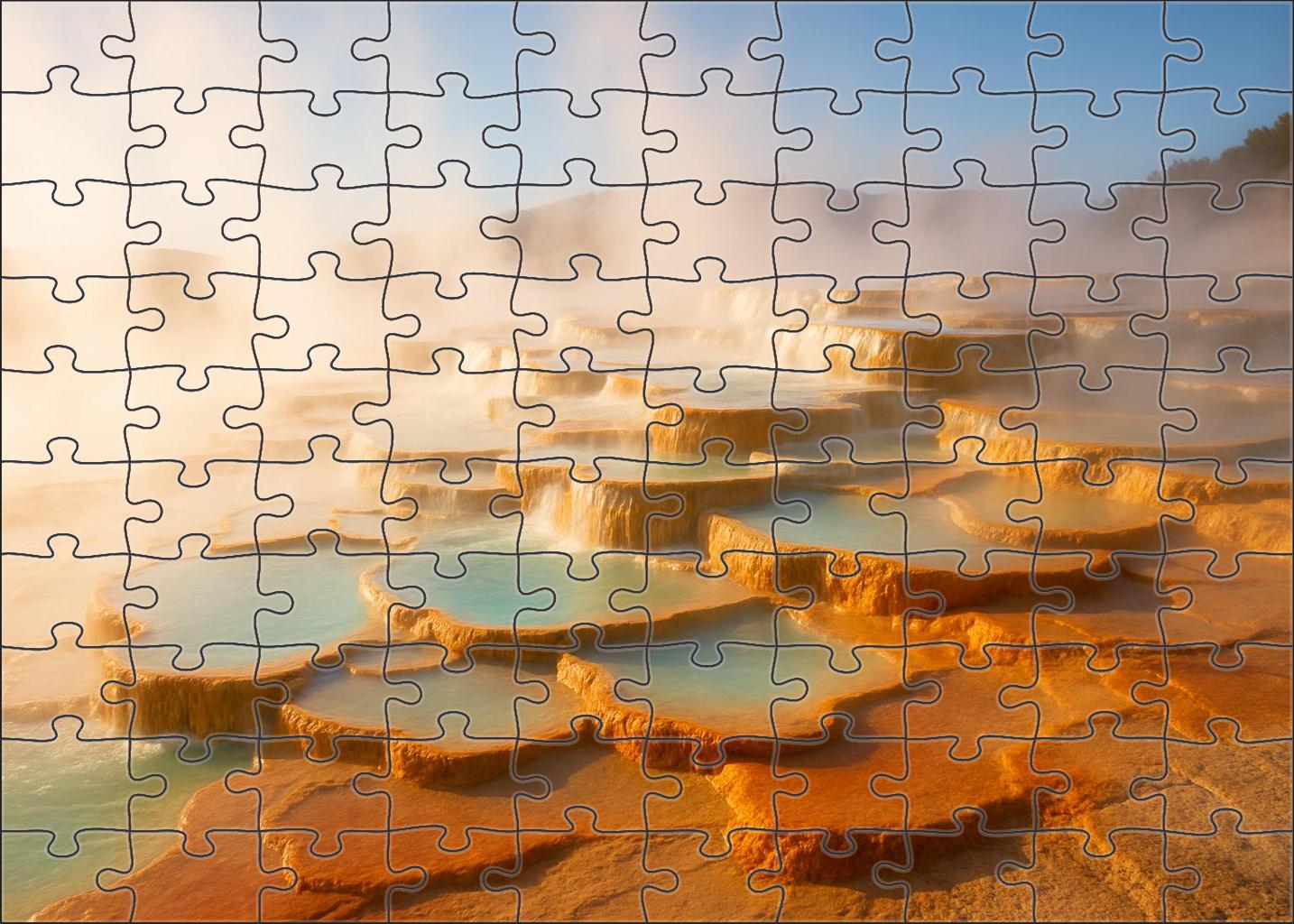 Crystal Hot Springs Basin Custom Jigsaw Puzzle