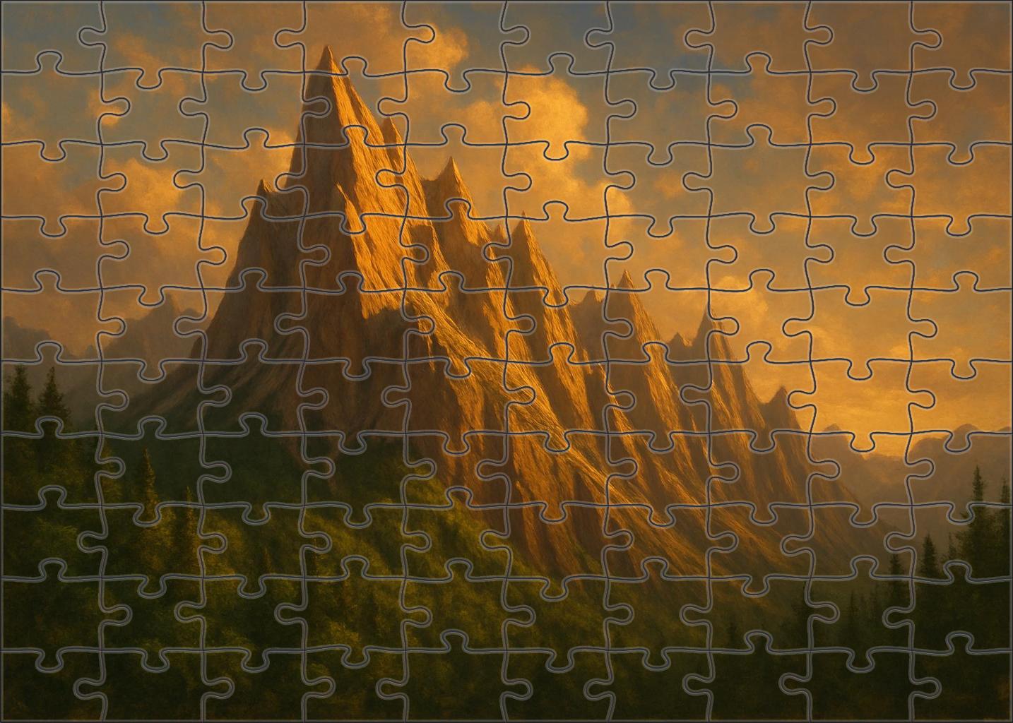 Gilded Echo Ridge Large Format Puzzle
