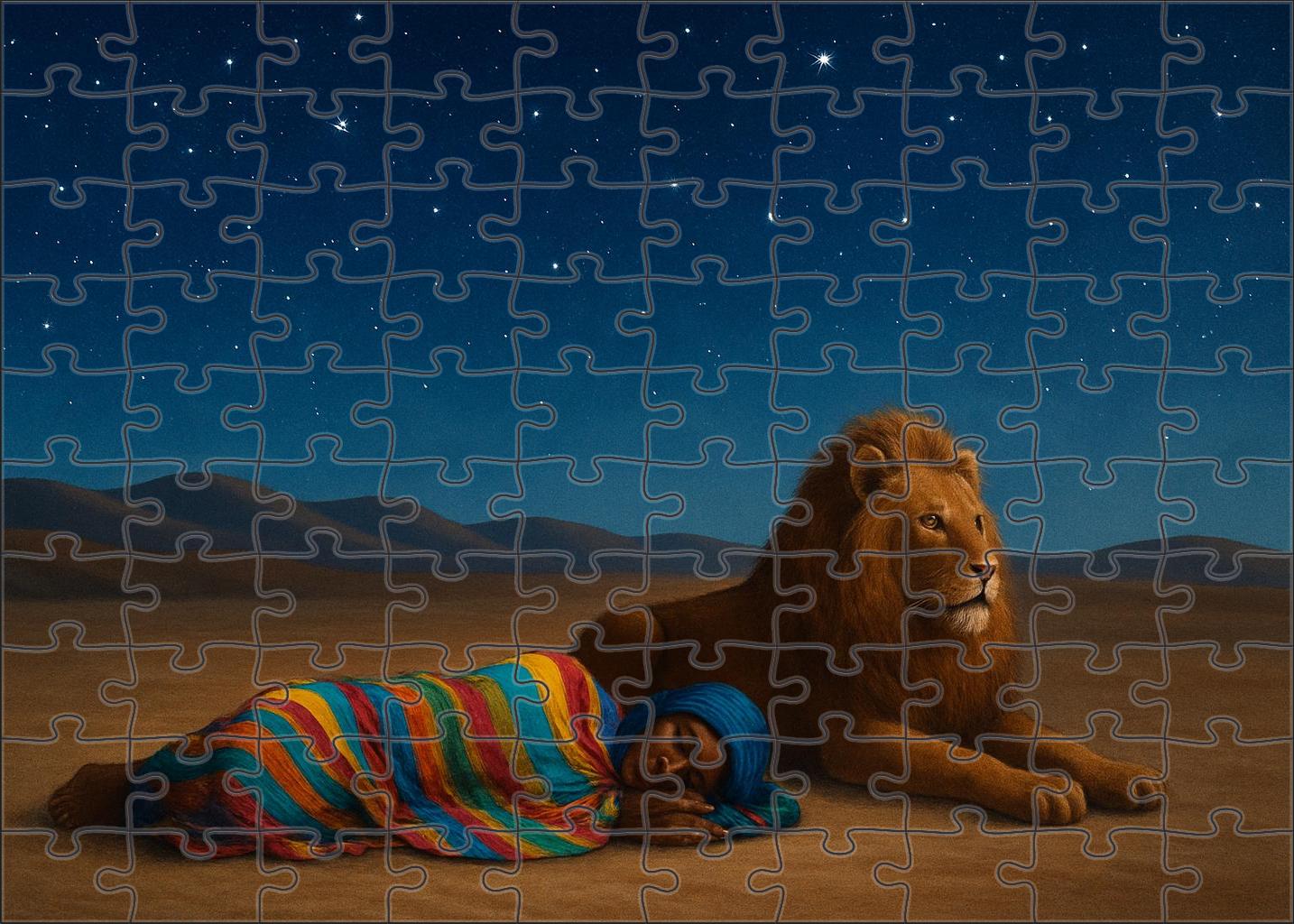 The Sleeping Gypsy Premium Puzzle Pieces